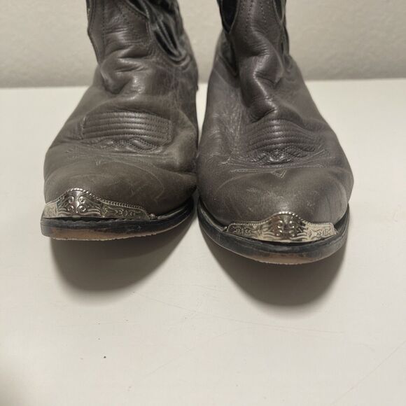 Laredo Men’s 9 & 1/2 Steel Toe & Heel Black & Gray Cowboy Boots main image 7